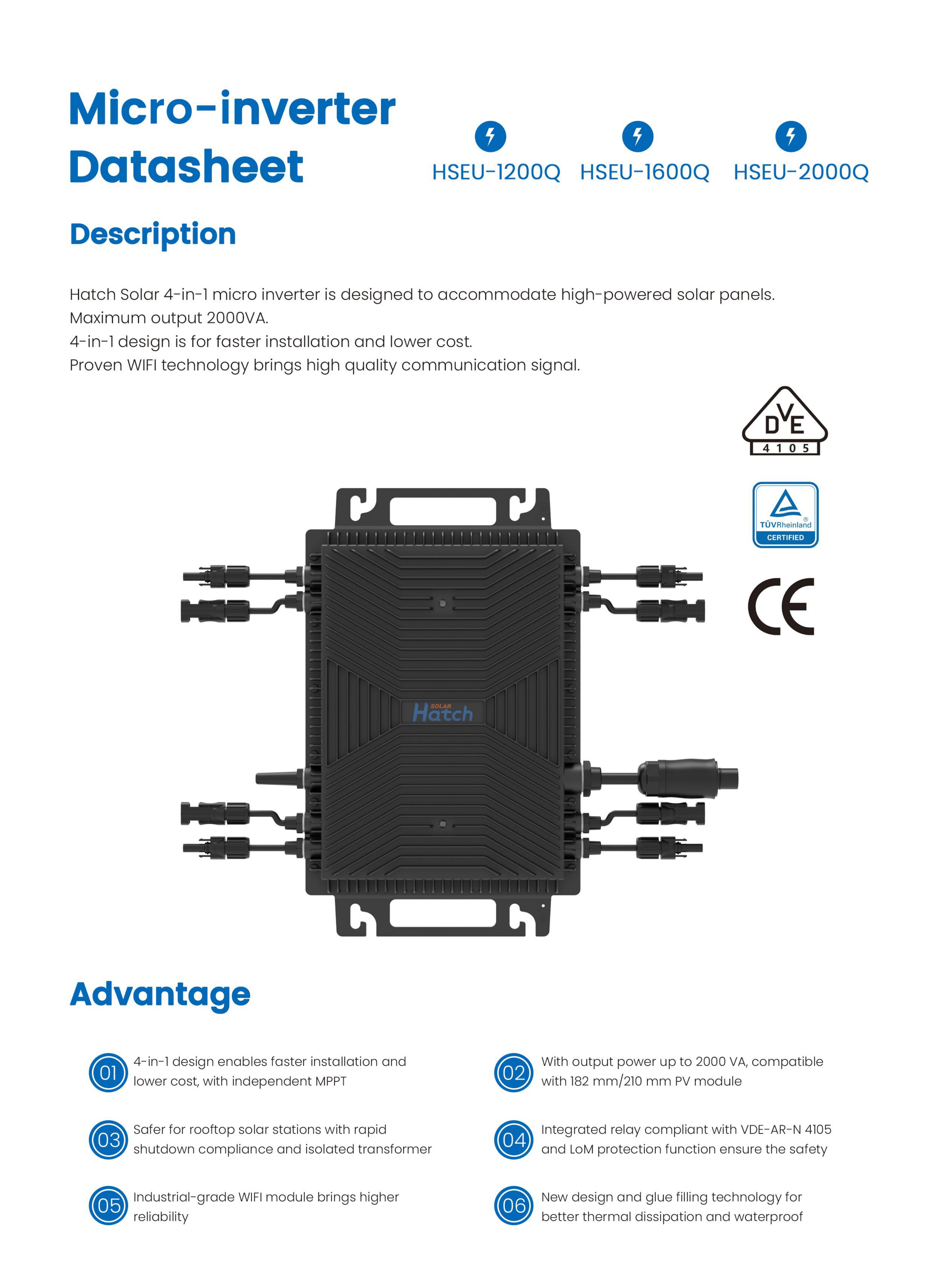 2000W Micro Inverter - HSEU-2000Q
